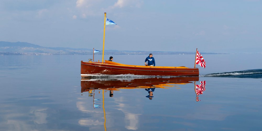 Première sortie de Gilliatt après l'hiver / le 23 mars 2026/ // // Musée du Léman 8, quai Louis Bonnard CH-1260 Nyon Suisse/photo: nicolas.lieber@nicolaslieber.ch